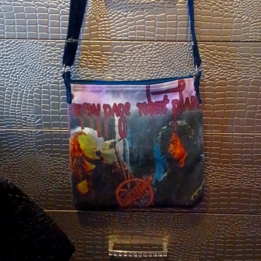 Homemade led zeppelin concert tshirt large crossbody
